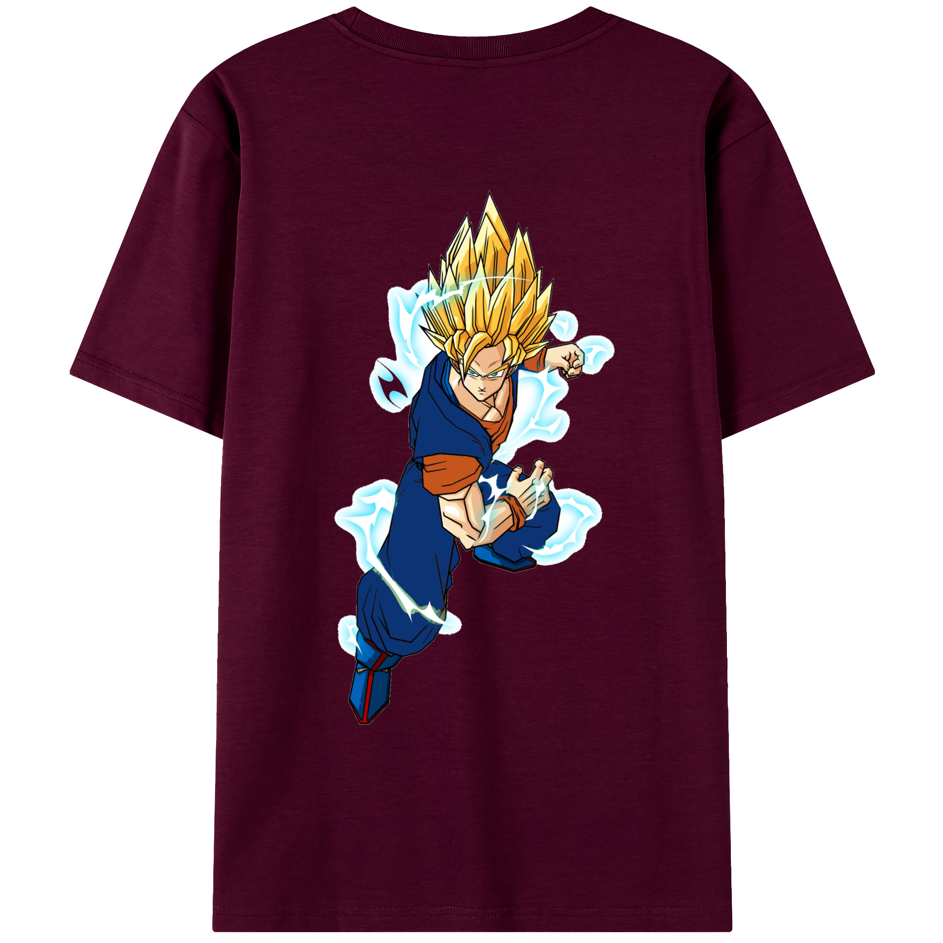 （画像用） ドラゴンボール 孫 悟飯（そんごはん）DRAGON BALL Son Gohan レディース半袖Tシャツ(バックプリント)